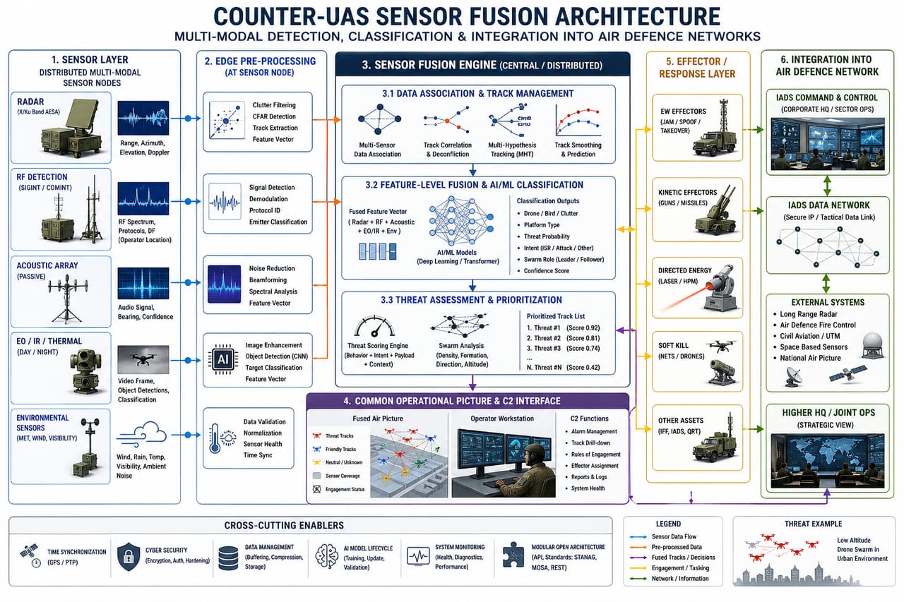Counter-UAS Sensor Fusion Architecture